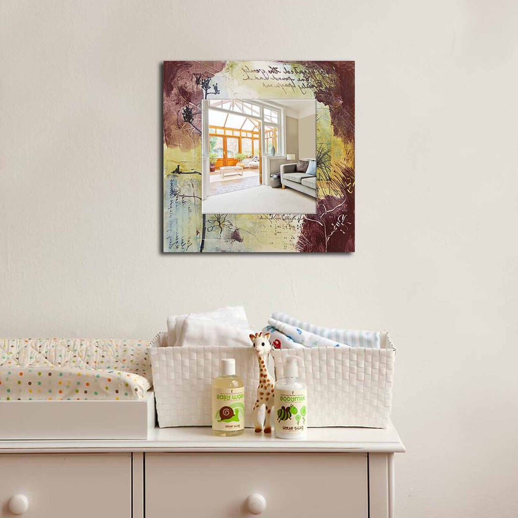 Zidno ogledalo MA-6, 50x50 cm, šareno