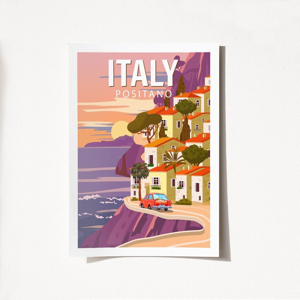 Poster Wallity Italija Positano-2013, 21x29,7 cm