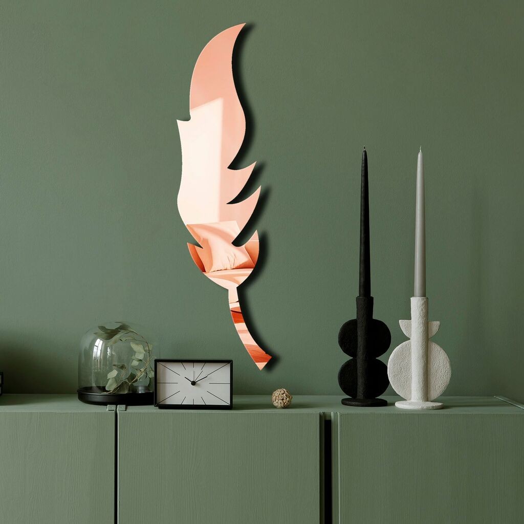 Wallity Ogledalo Ozgl524, 18x65 cm, Rose-gold