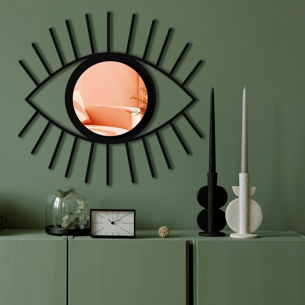 Ogledalo Wallity Ozgl523, 48x45 cm, Ružičasto-zlatna