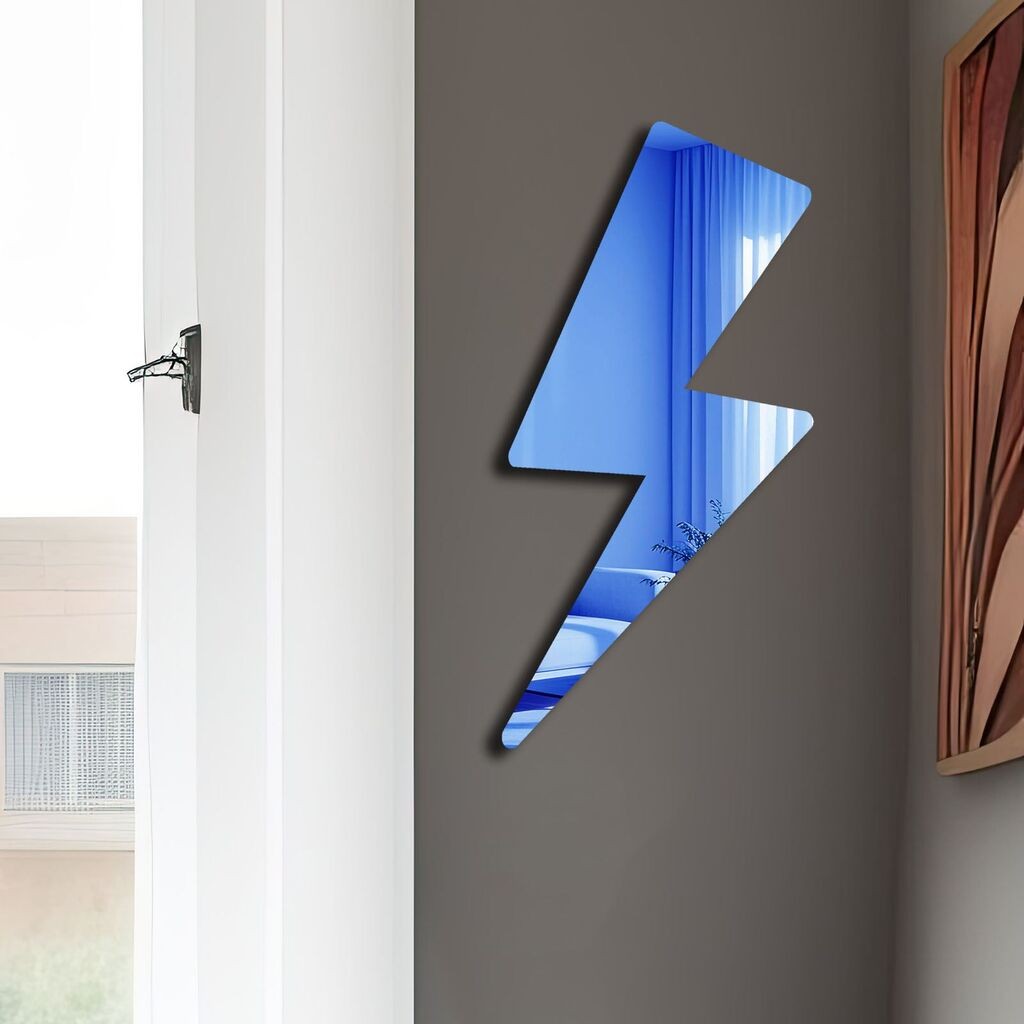 Zidno ogledalo Ozgl504, 29x60 cm, Plavo