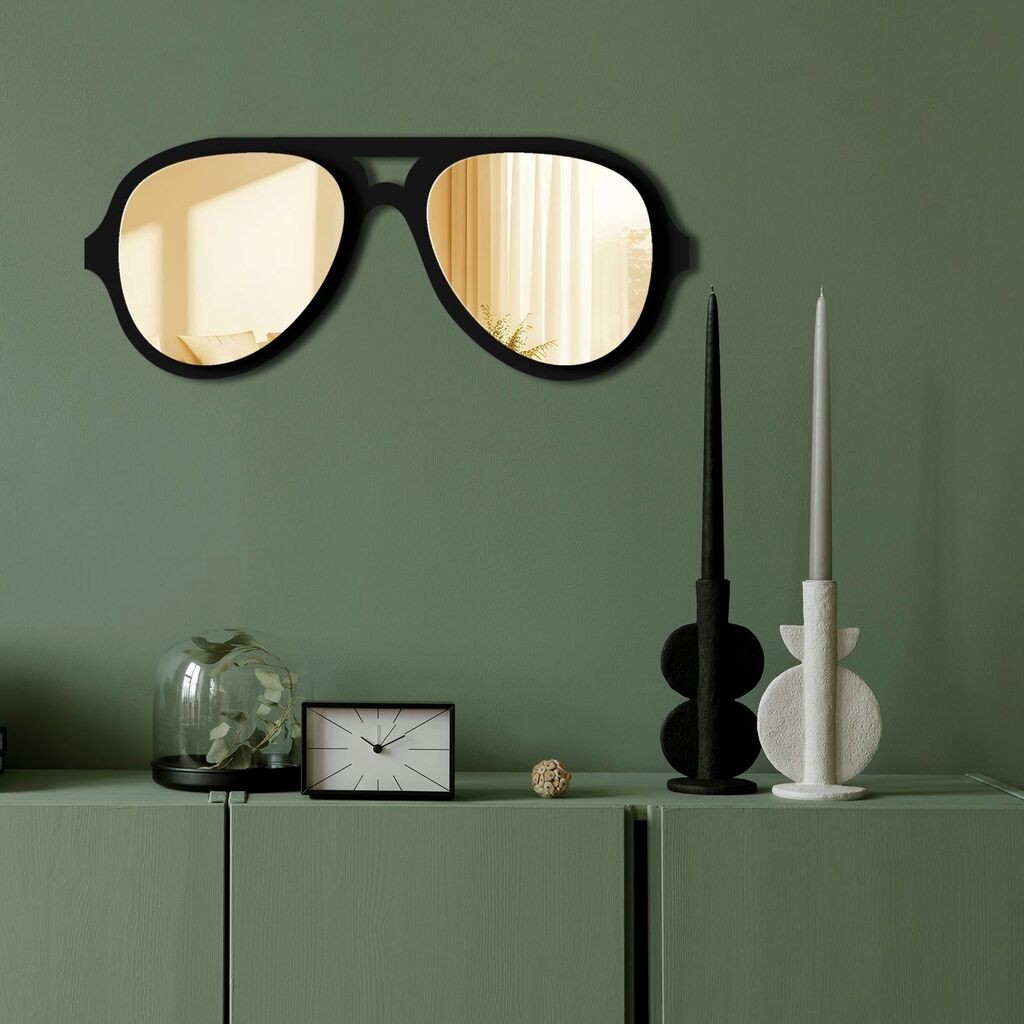 Zidno ogledalo Ozgl508, 70x28 cm, zlatna boja