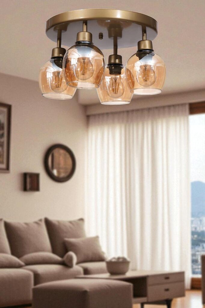 Opviq Luster 2599888, Zlatne boje