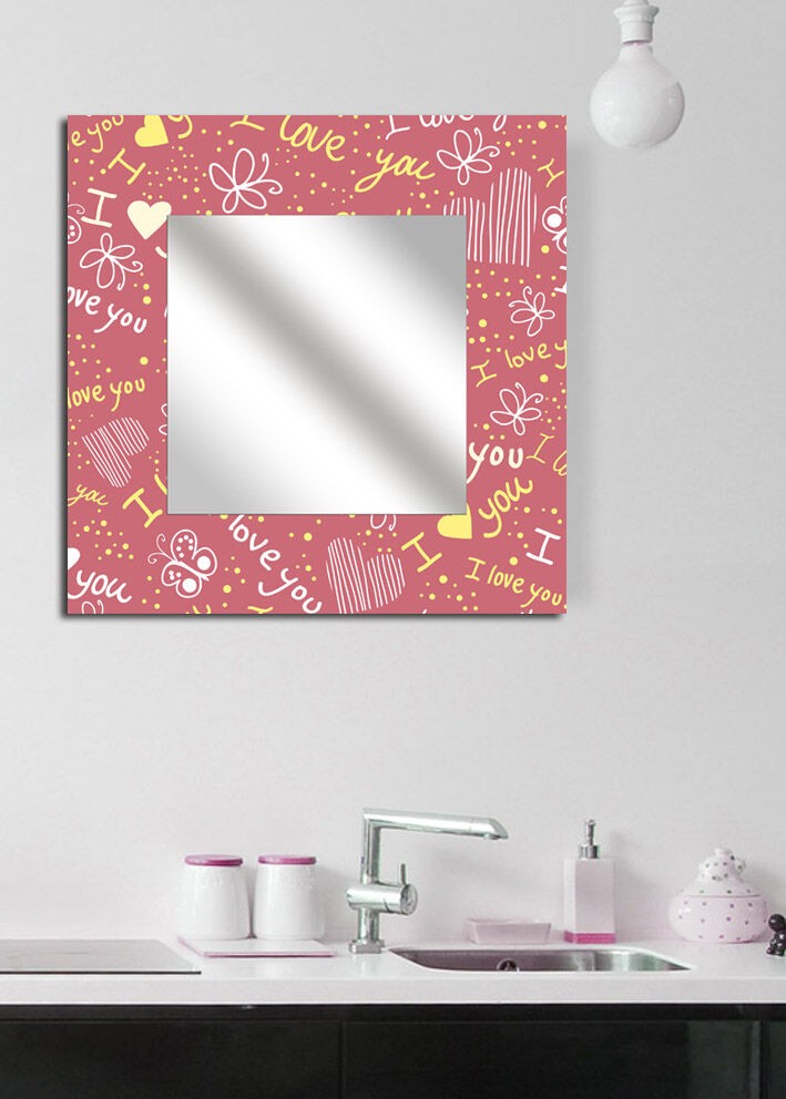 Zidno ogledalo MA-17, 50x50 cm, šareno