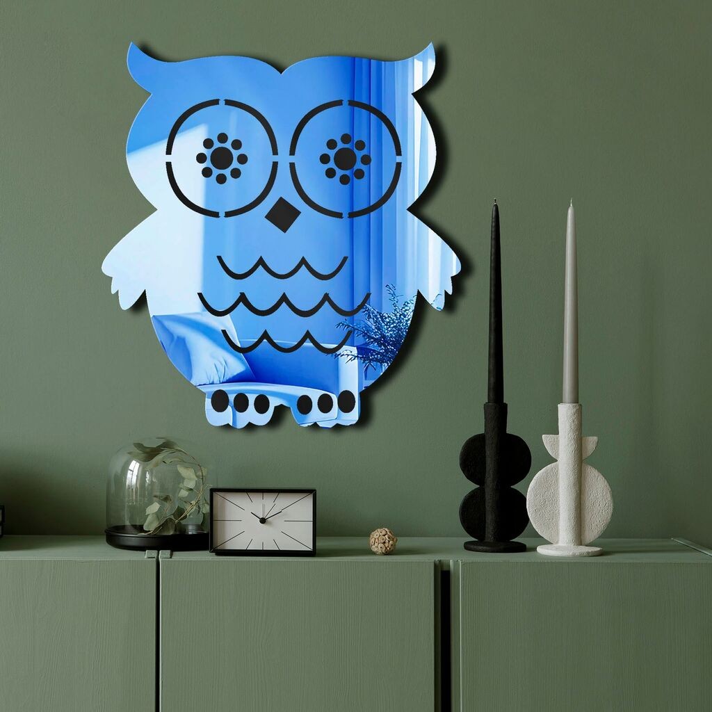 Ogledalo Wallity Ozgl526, 44x48 cm, Plavo