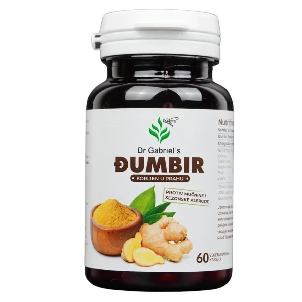 Dr. Gabriel's Đumbir u prahu - 60 vegetarijanskih kapsula