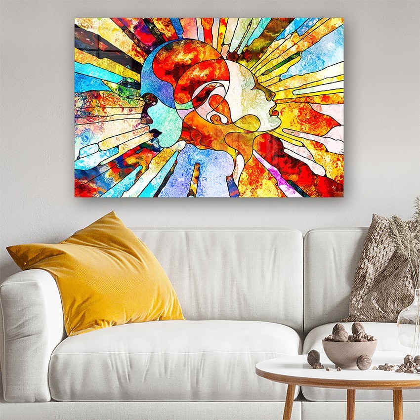 Wallity Slika od kaljenog stakla 50x70cm