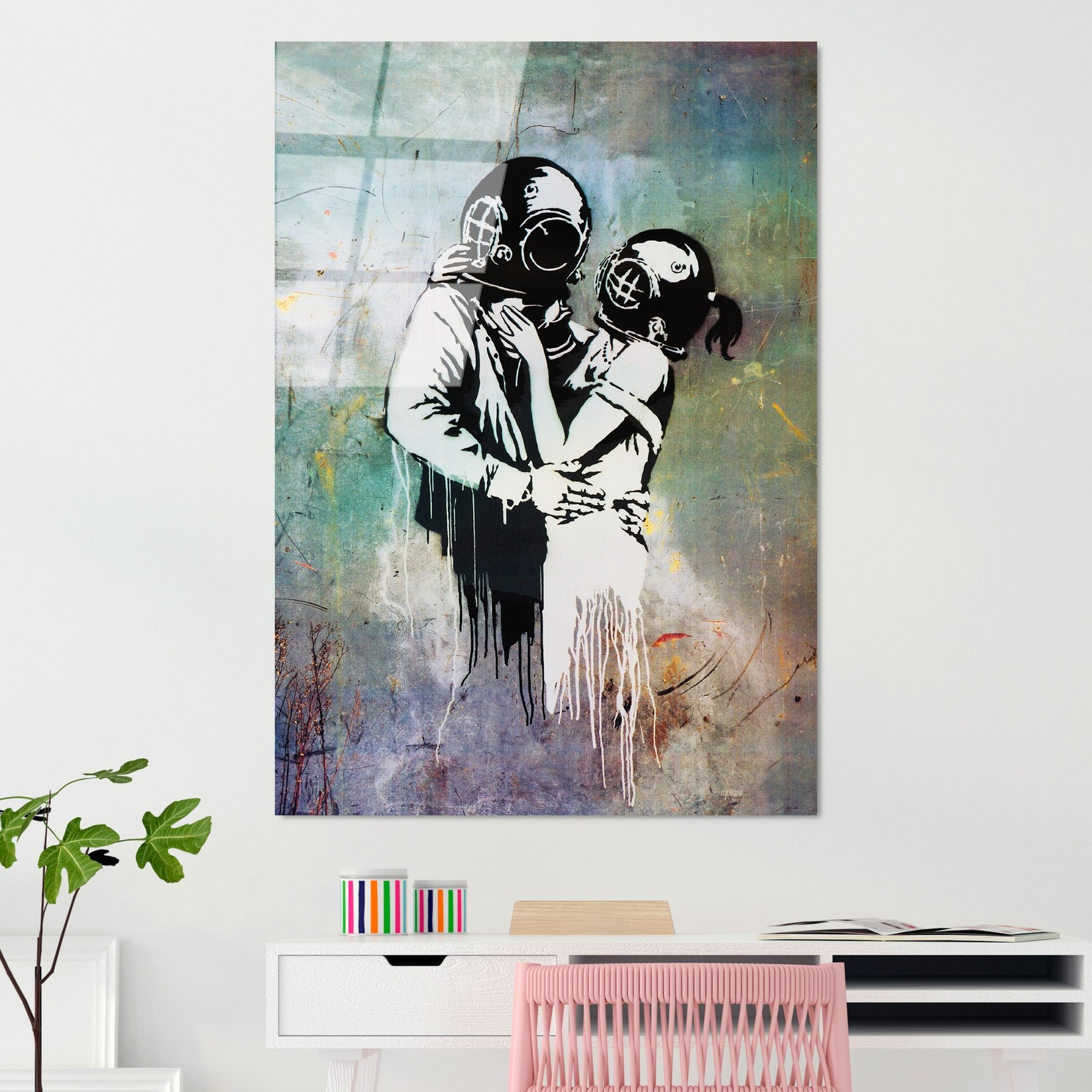 Wallity Slika od kaljenog stakla 70x100cm