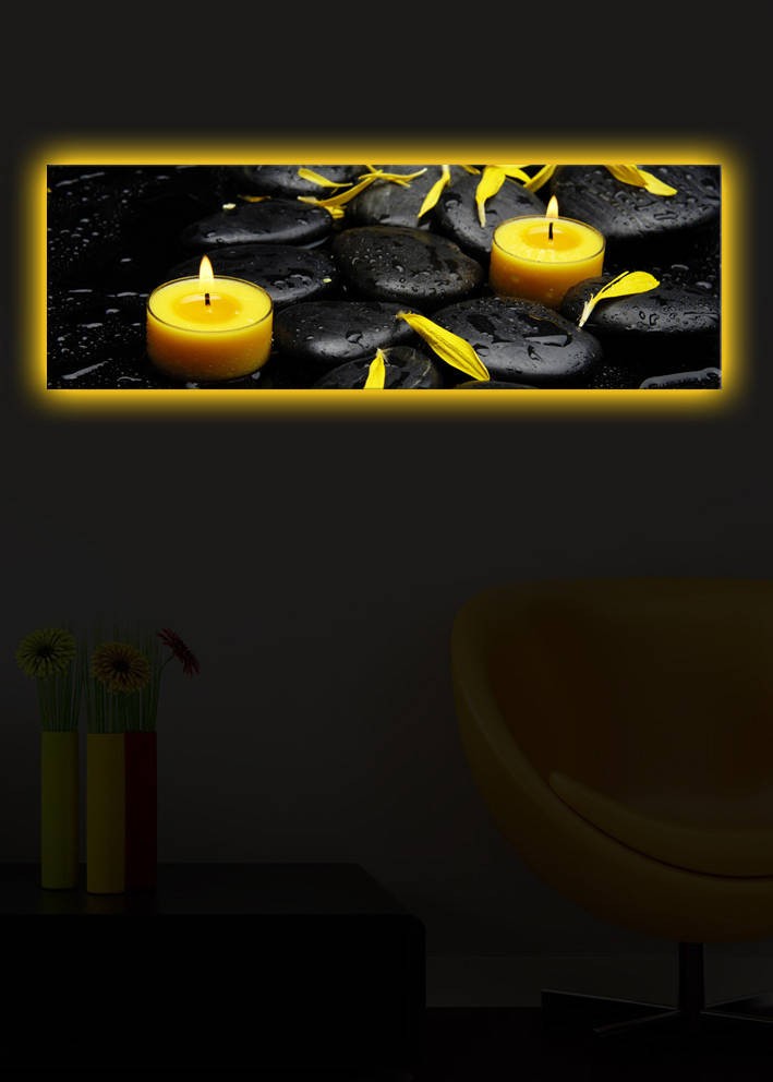 Slika na platnu Wallity sa LED osvetljenjem 30x90cm