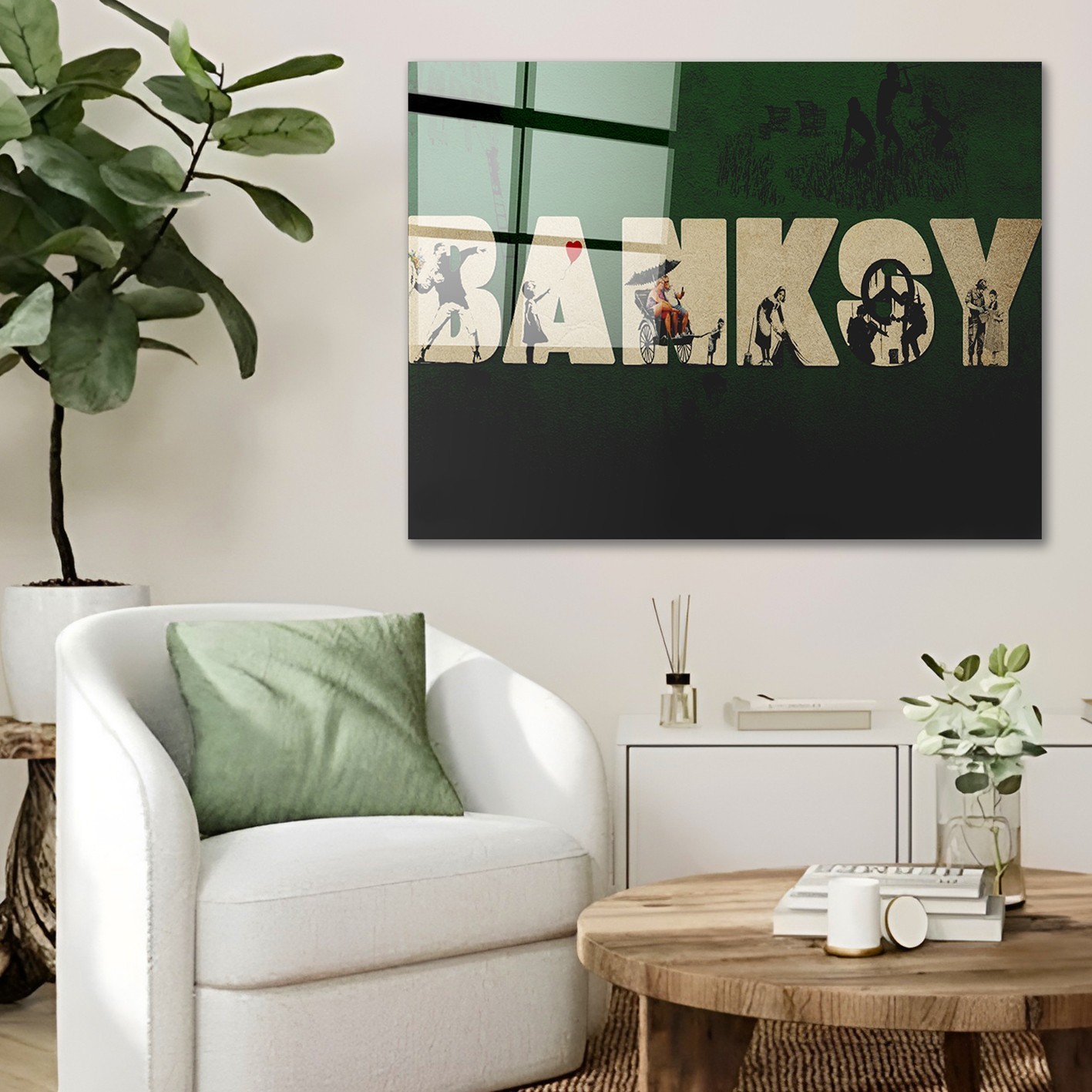 Wallity Slika od kaljenog stakla 70x100cm