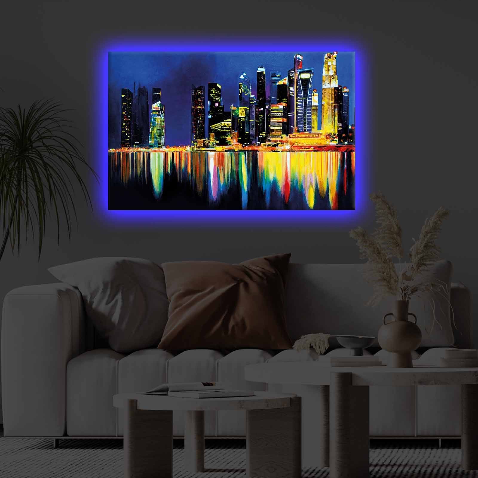 Slika na platnu Wallity sa LED osvetljenjem 45x70cm