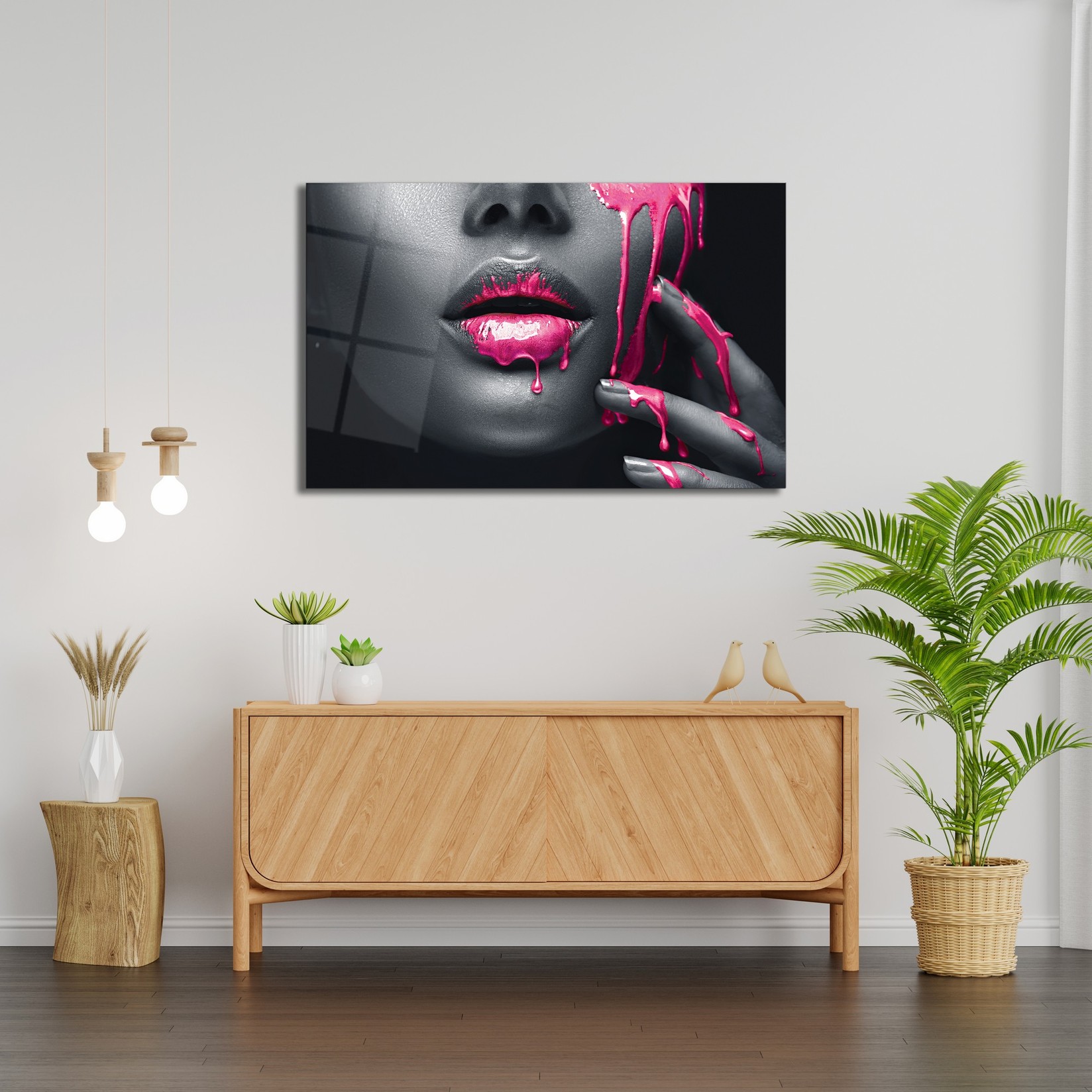 Wallity Slika od kaljenog stakla 72x46cm