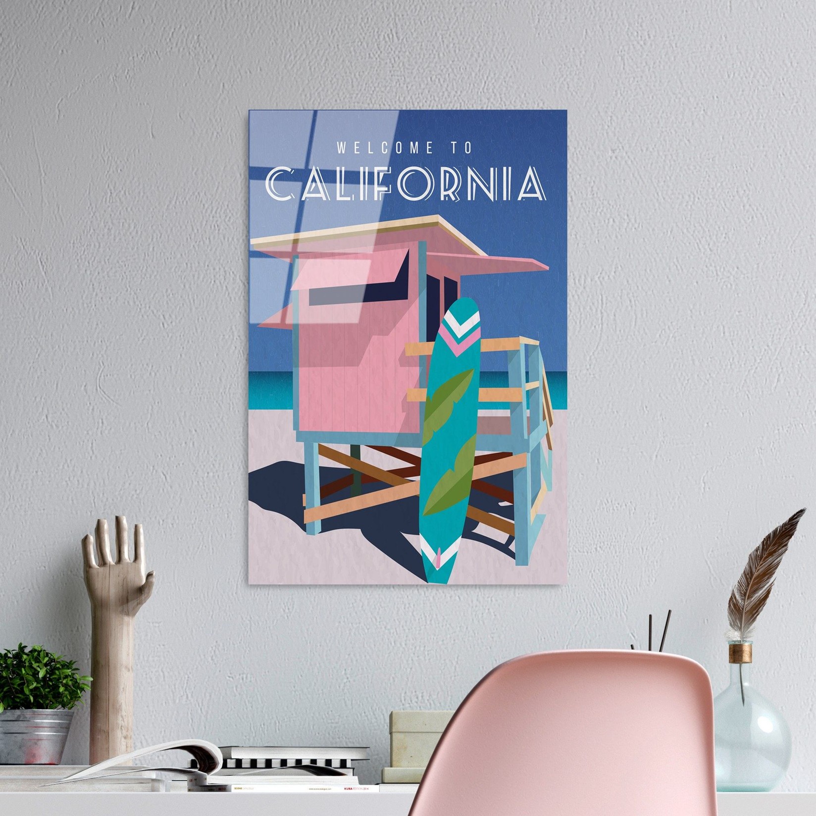 Wallity Slika od kaljenog stakla 30x45cm