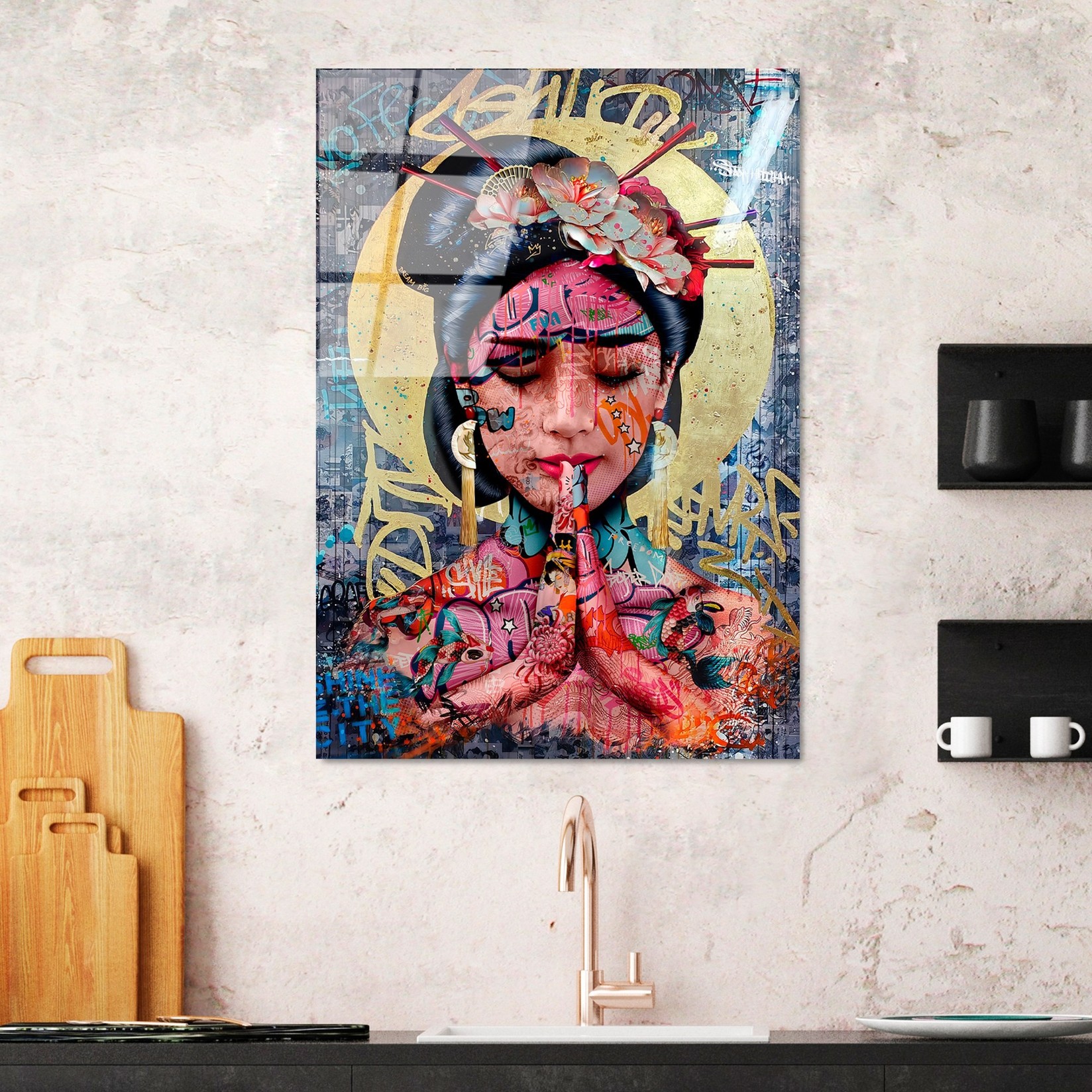 Wallity Slika od kaljenog stakla 70x100cm