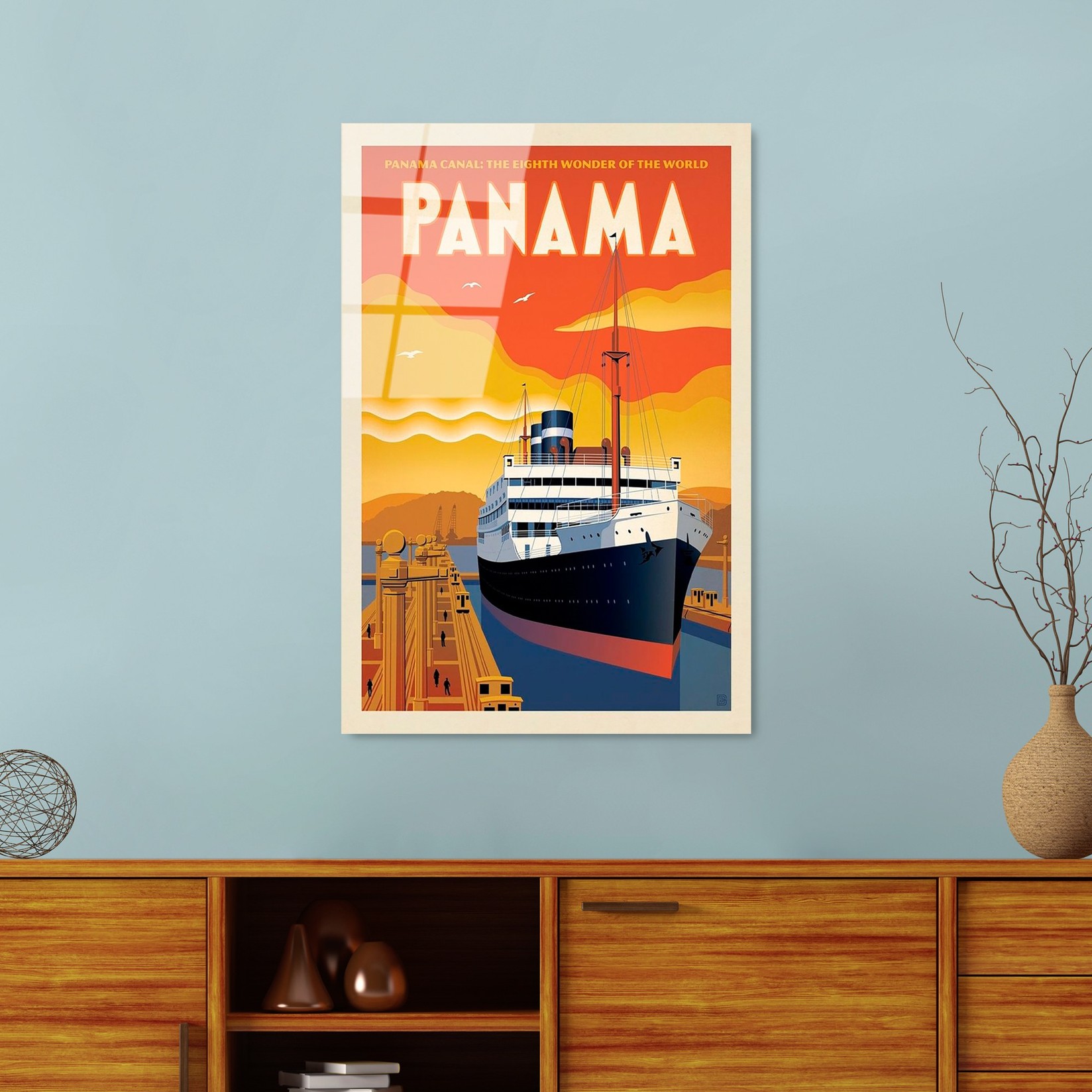 Wallity Slika od kaljenog stakla 30x45cm