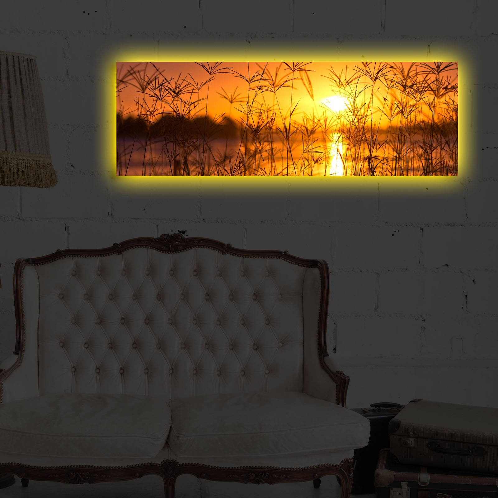 Slika na platnu Wallity sa LED osvetljenjem 30x90cm