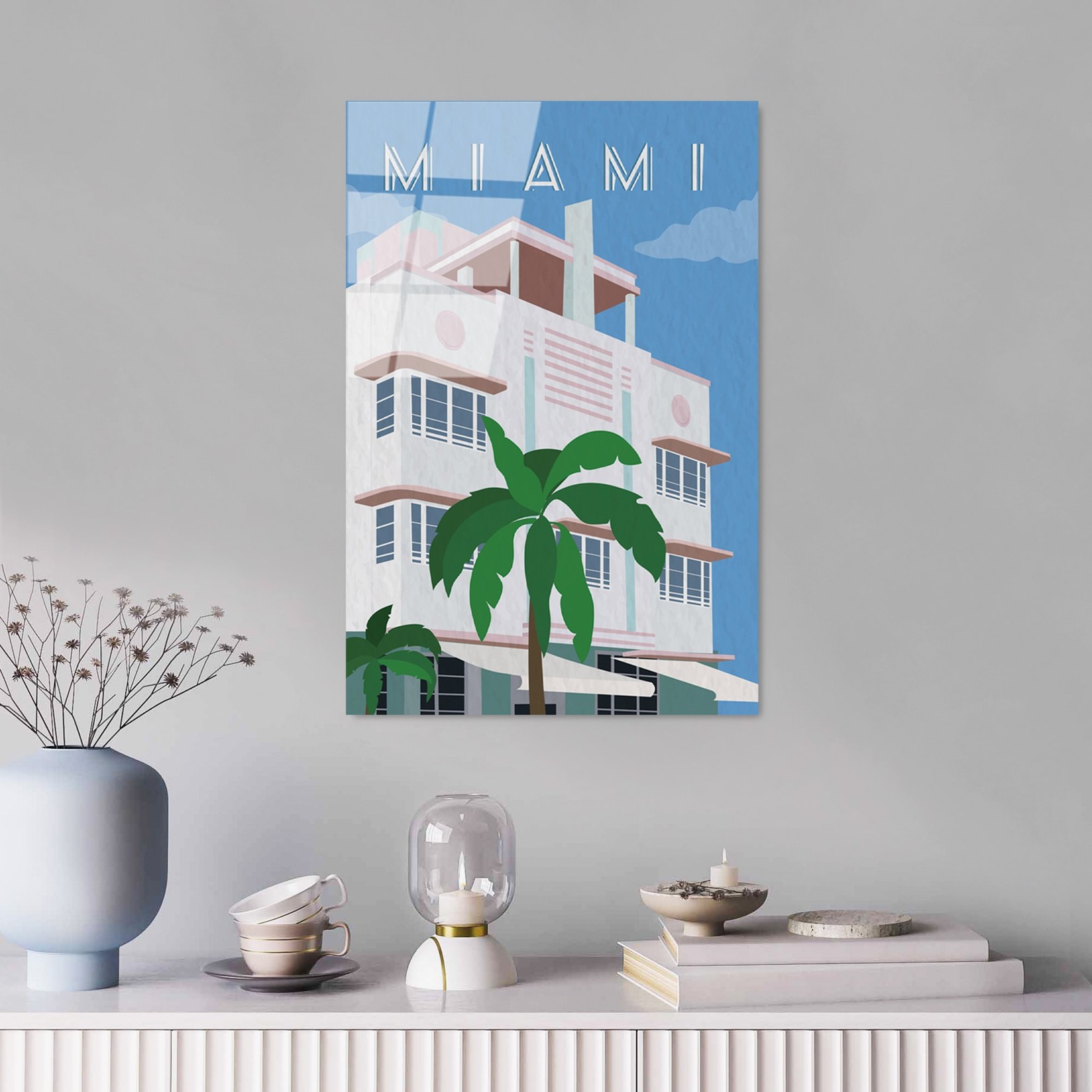 Wallity Slika od kaljenog stakla 30x45cm