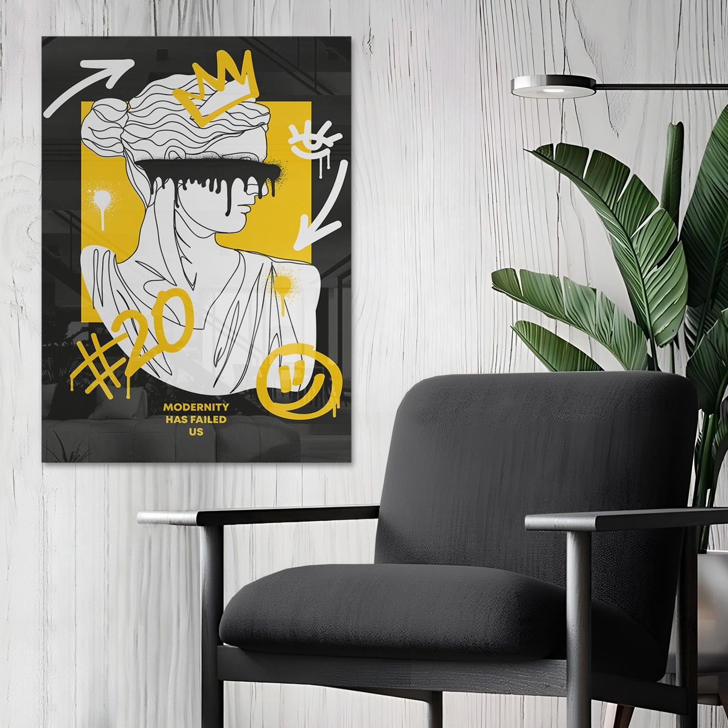 Wallity Slika od kaljenog stakla 40x60cm