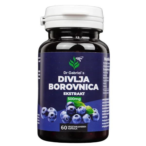 Dr. Gabriel's Divlja borovnica - 60 vegetarijanskih kapsula