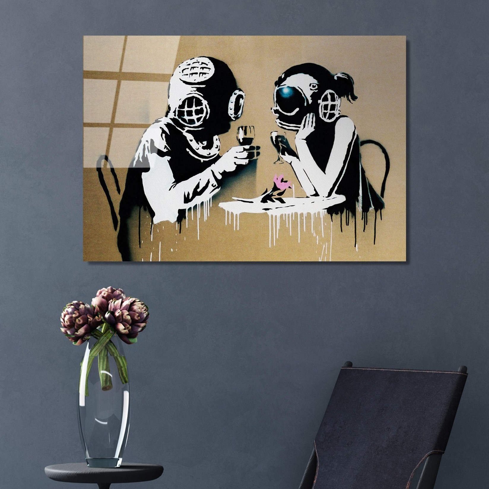 Wallity Slika od kaljenog stakla 45x65cm