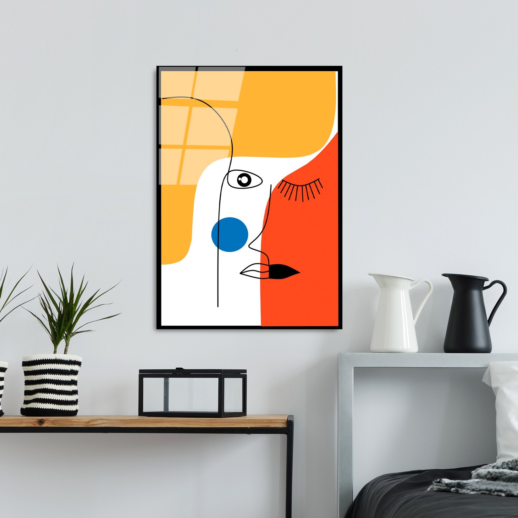 Wallity Slika od kaljenog stakla 45x65cm