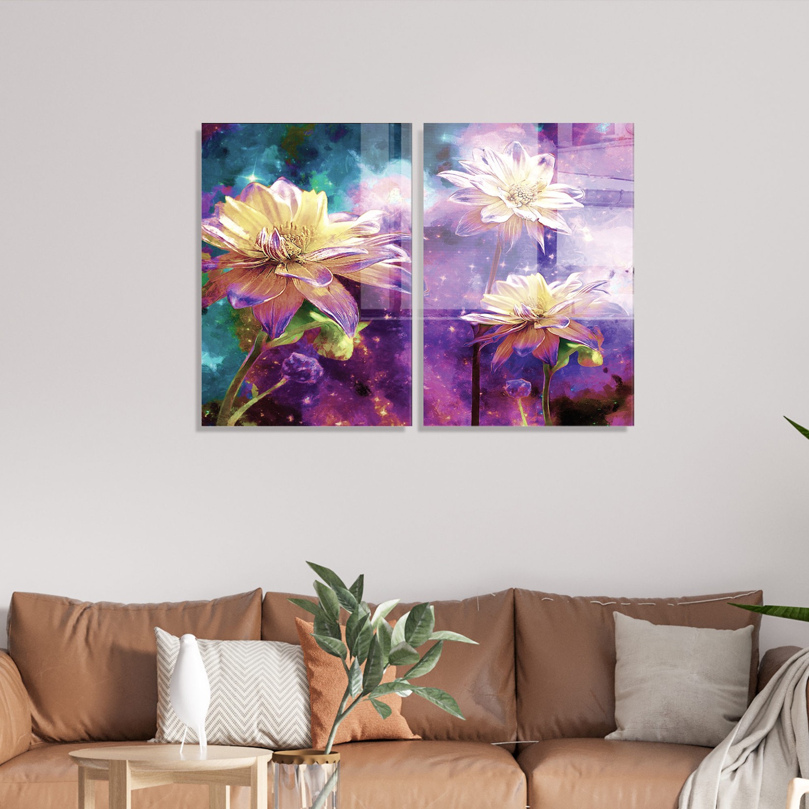 Wallity dvodijelna slika od kaljenog stakla