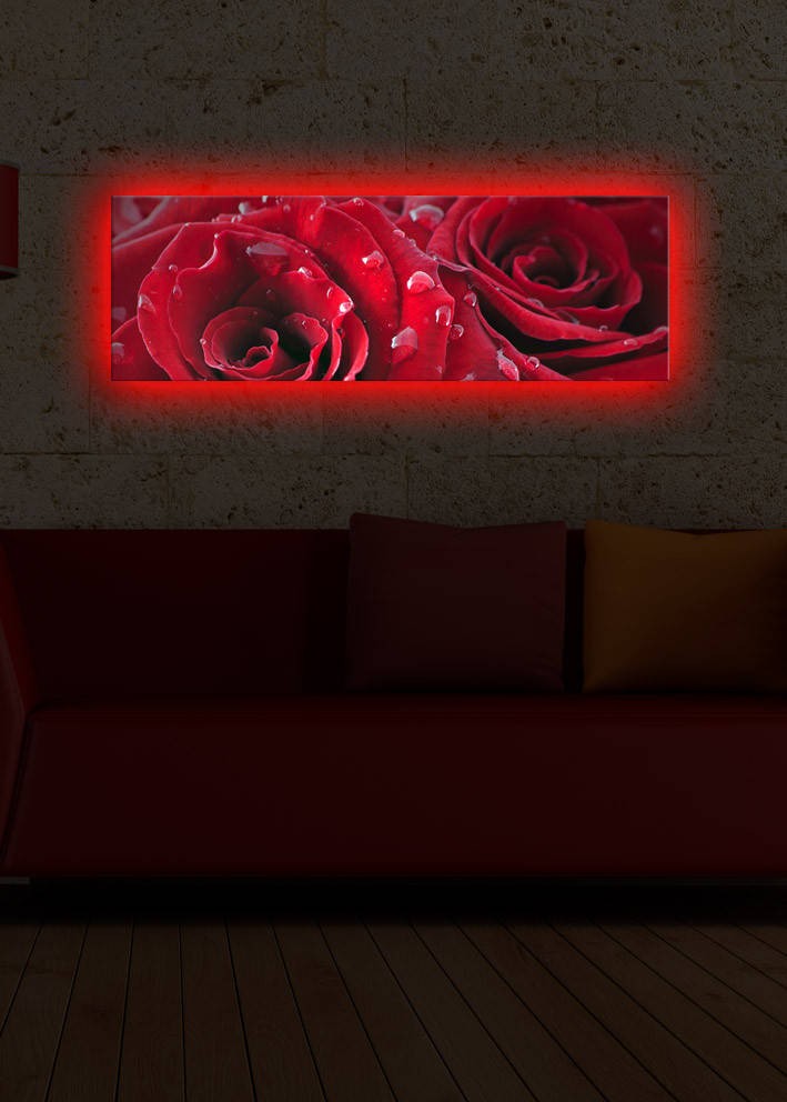Slika na platnu Wallity sa LED osvetljenjem 30x90cm
