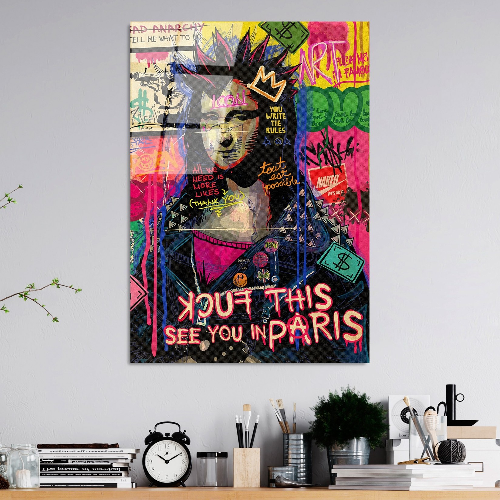 Wallity Slika od kaljenog stakla 70x100cm