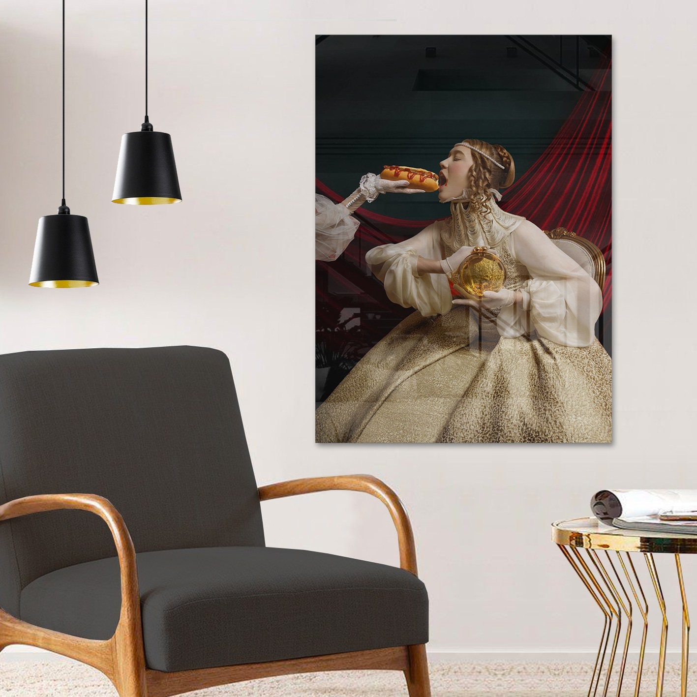 Wallity Slika od kaljenog stakla 40x60cm