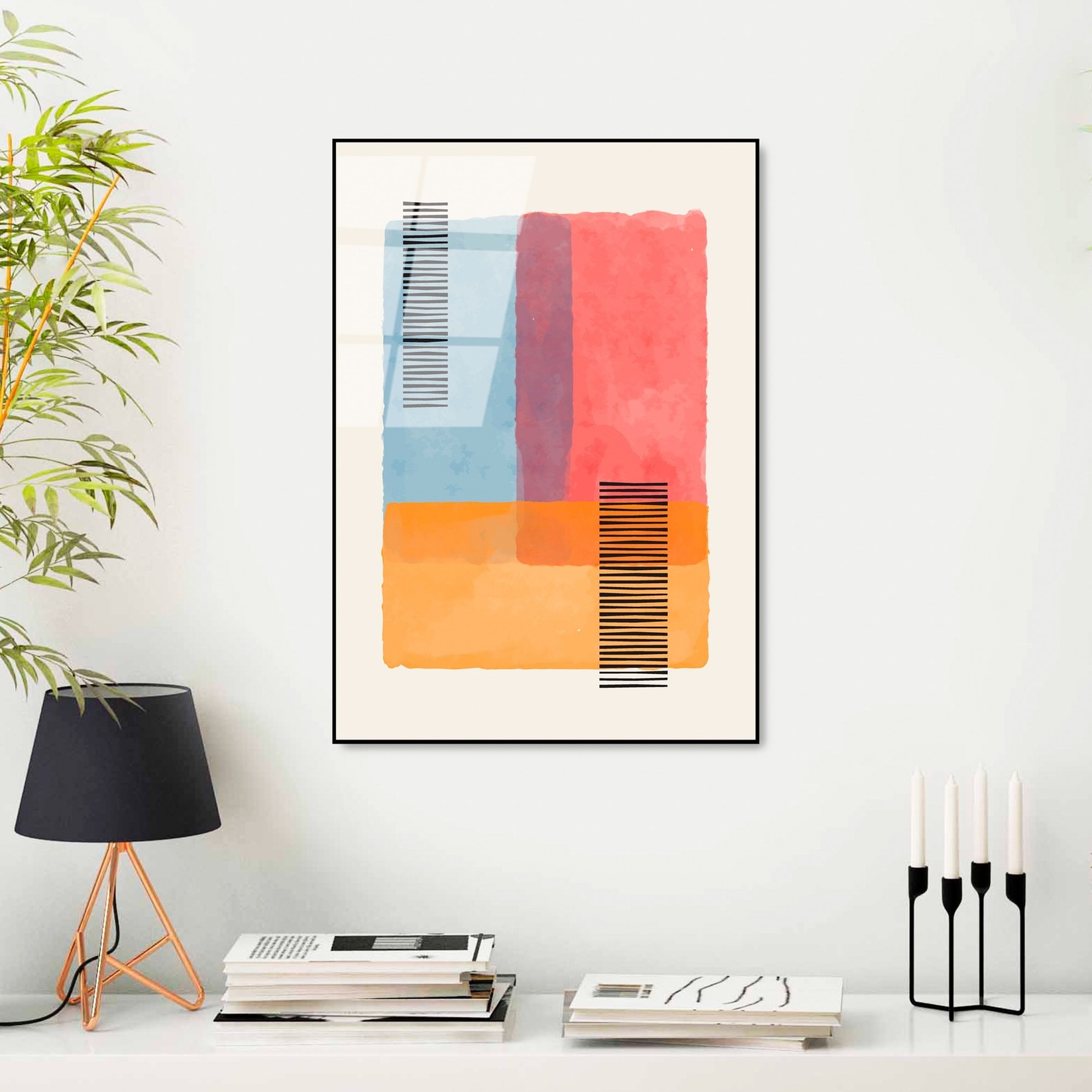 Wallity Slika od kaljenog stakla 45x65cm