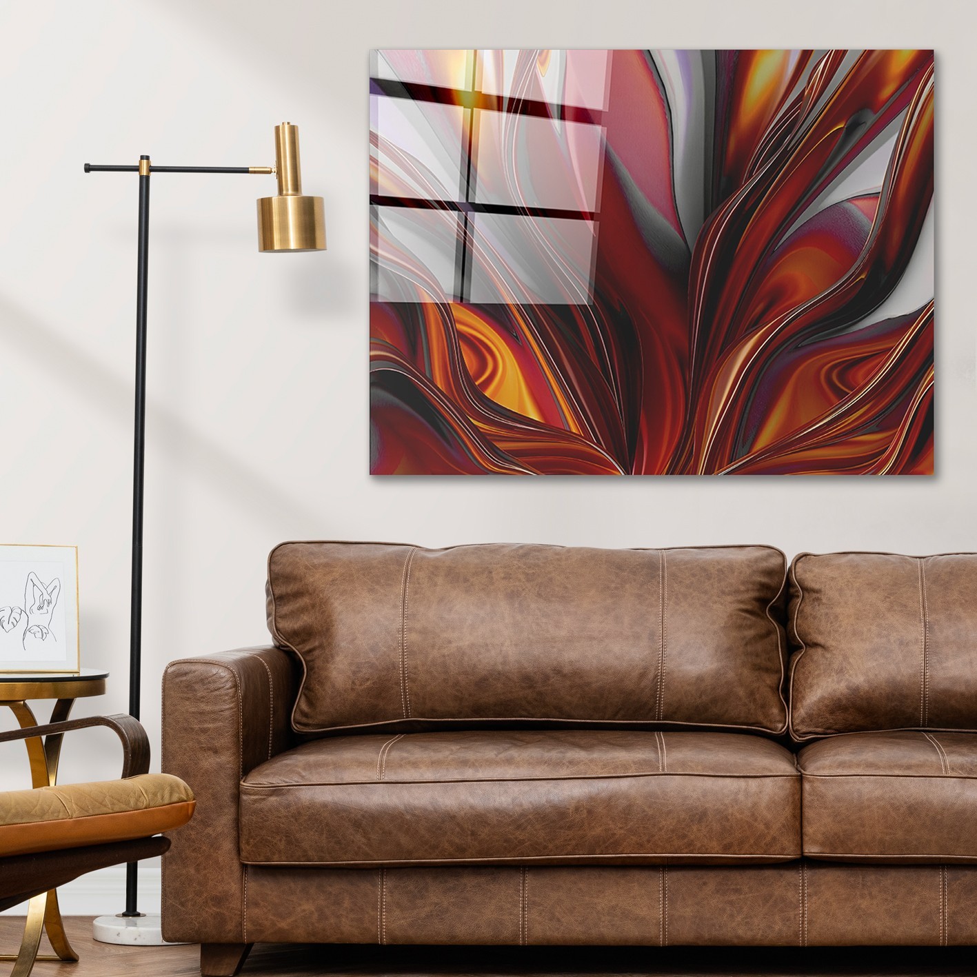 Wallity Slika od kaljenog stakla 70x100cm