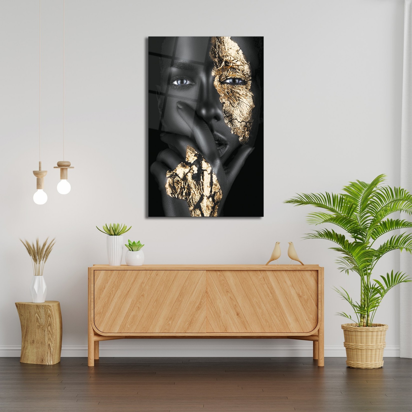 Wallity Slika od kaljenog stakla 72x46cm