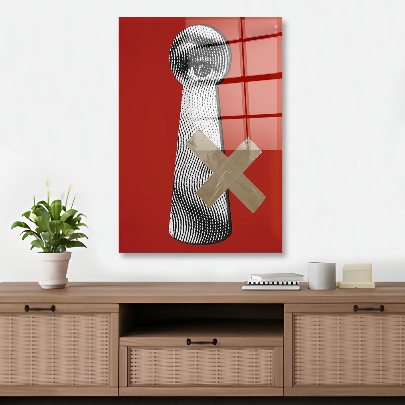 Wallity Slika od kaljenog stakla 40x60cm