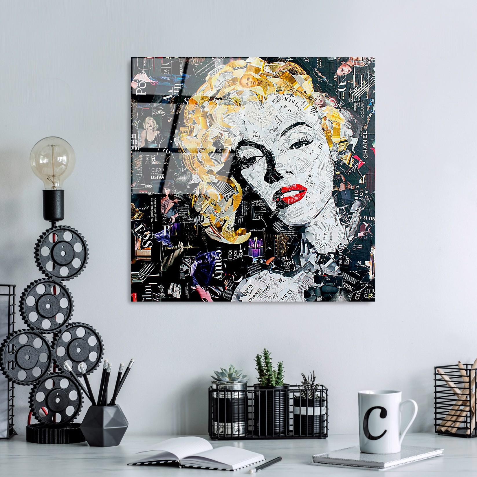 Wallity Slika od kaljenog stakla 50x50cm