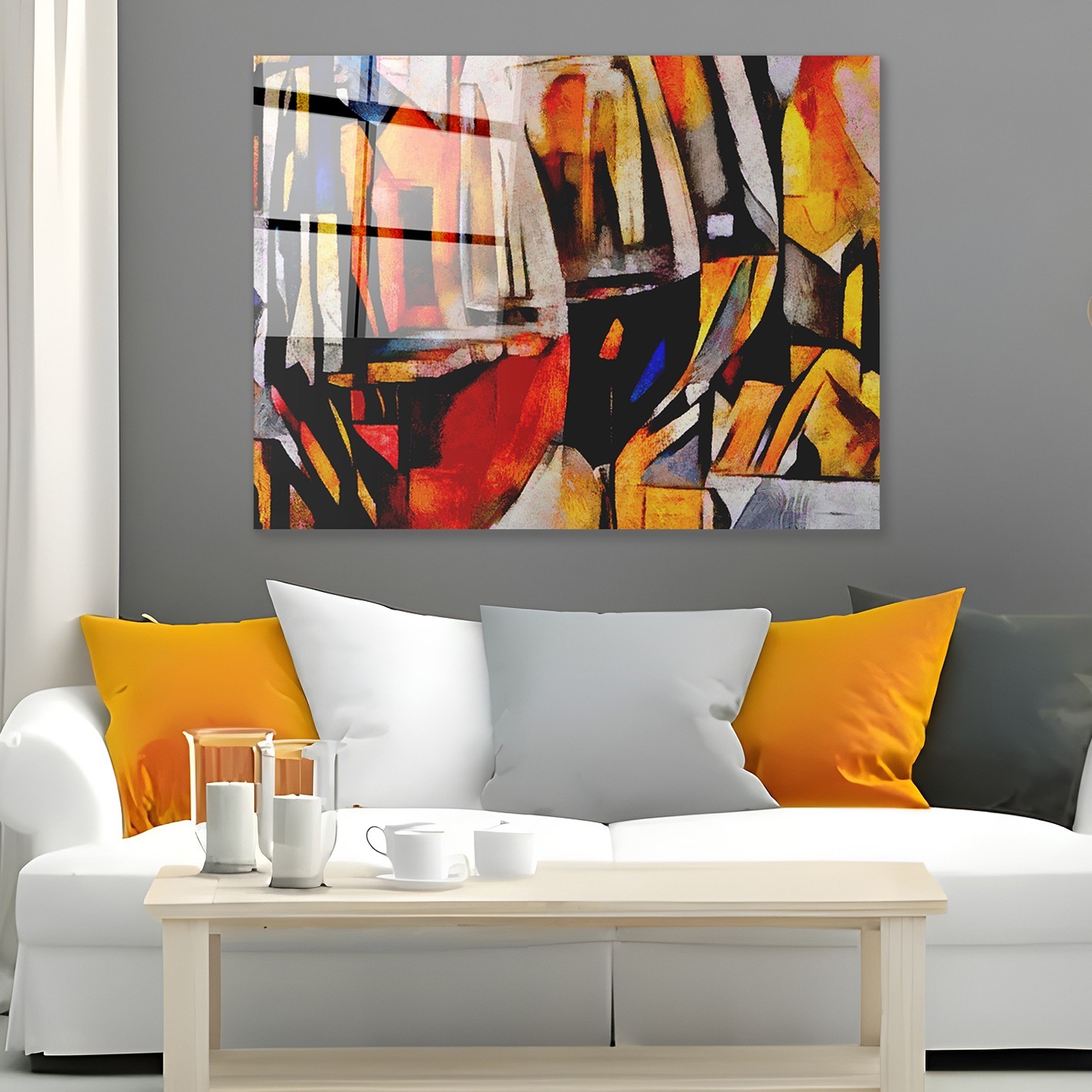 Wallity Slika od kaljenog stakla 40x60cm