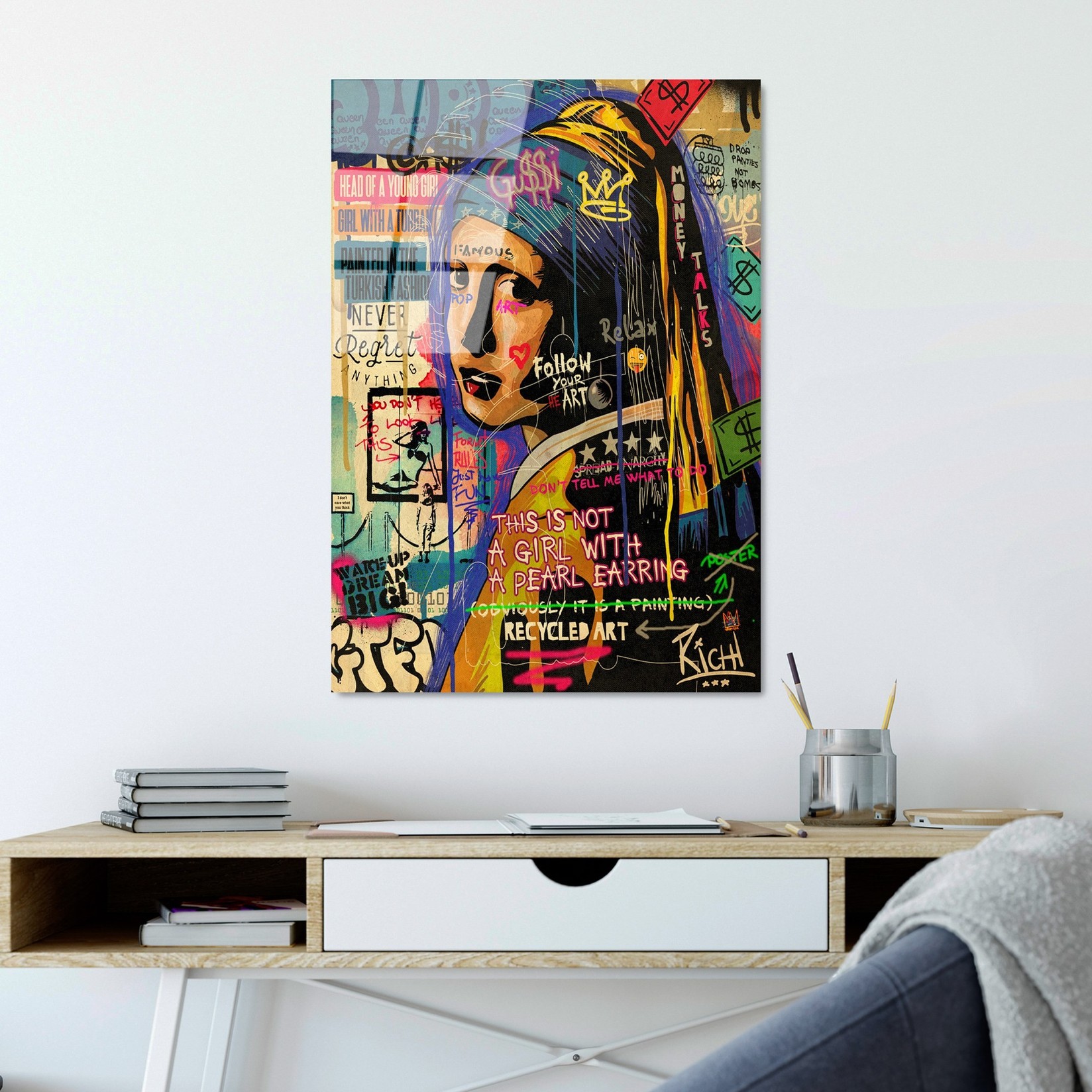 Wallity Slika od kaljenog stakla 70x100cm