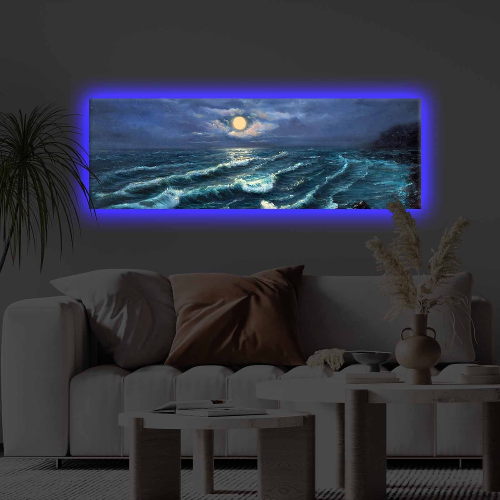 Slika na platnu Wallity sa LED osvetljenjem 30x90cm
