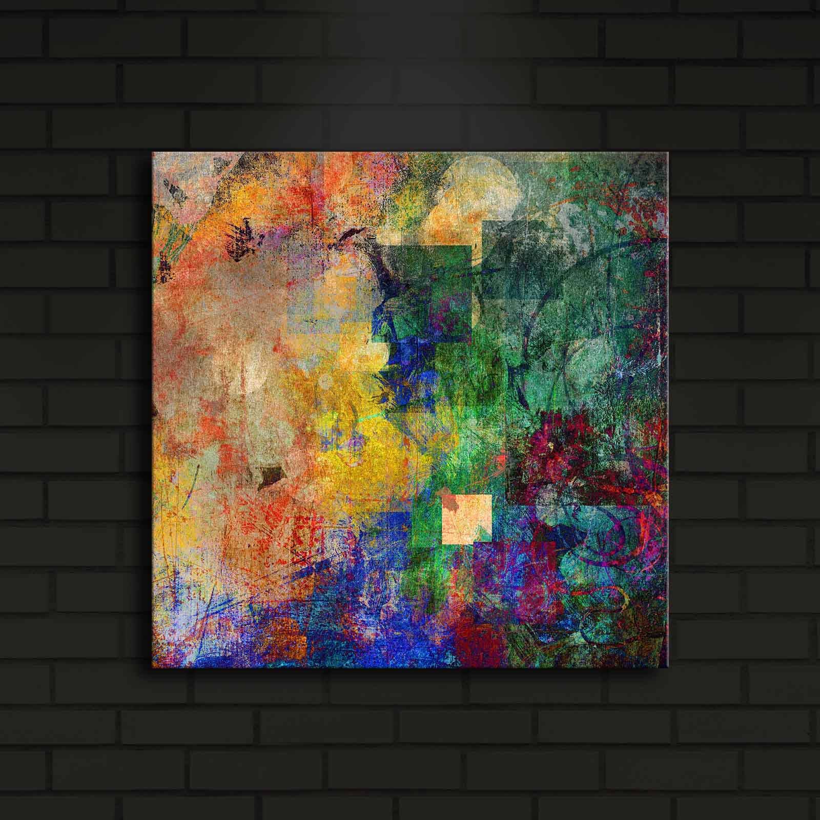 Slika na platnu sa LED osvetljenjem, dimenzije 40x40cm.