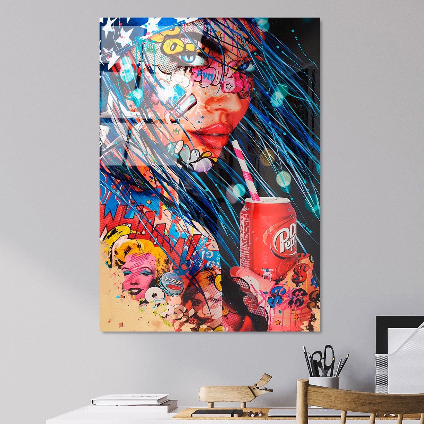 Wallity Slika od kaljenog stakla 70x100cm