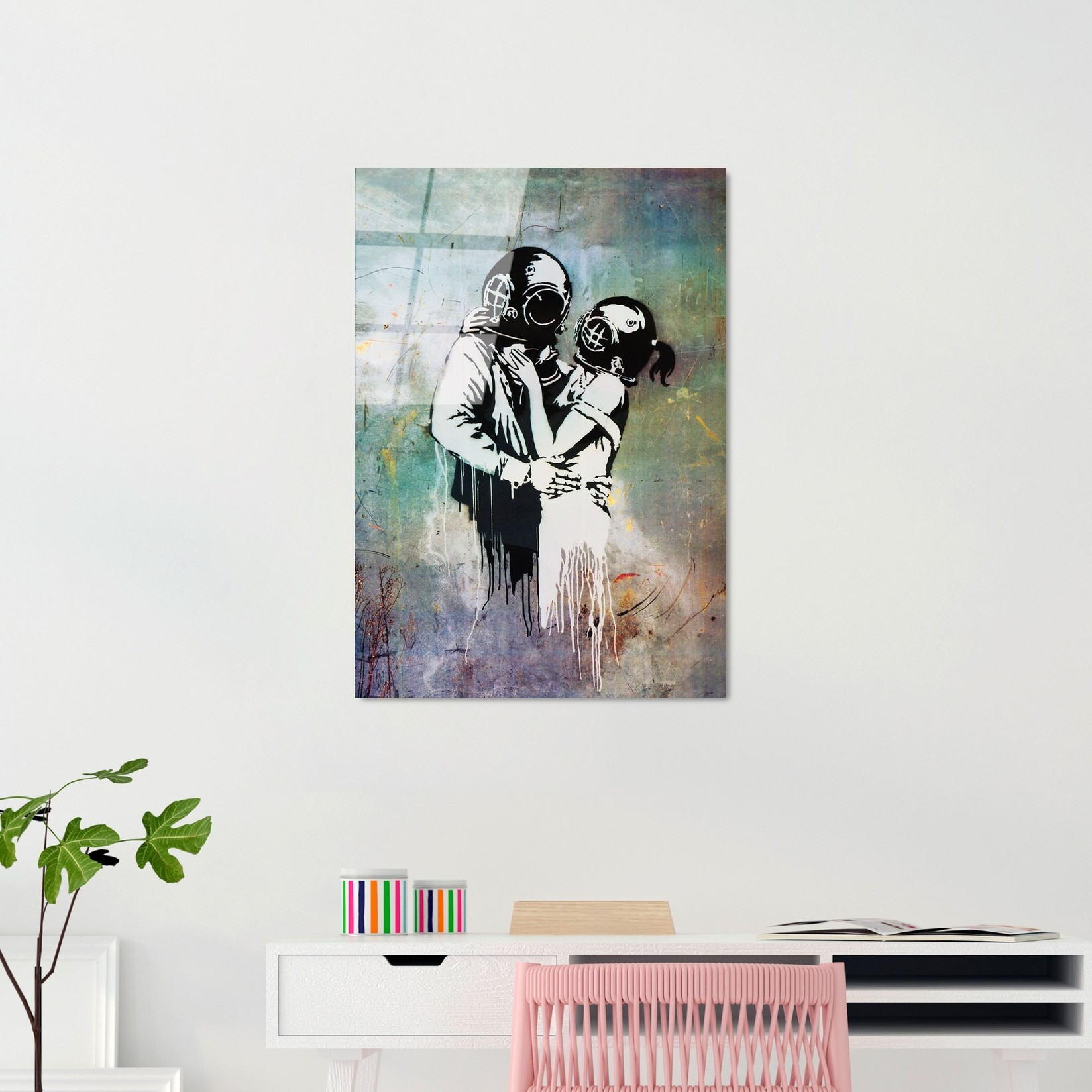 Wallity Slika od kaljenog stakla 45x65cm