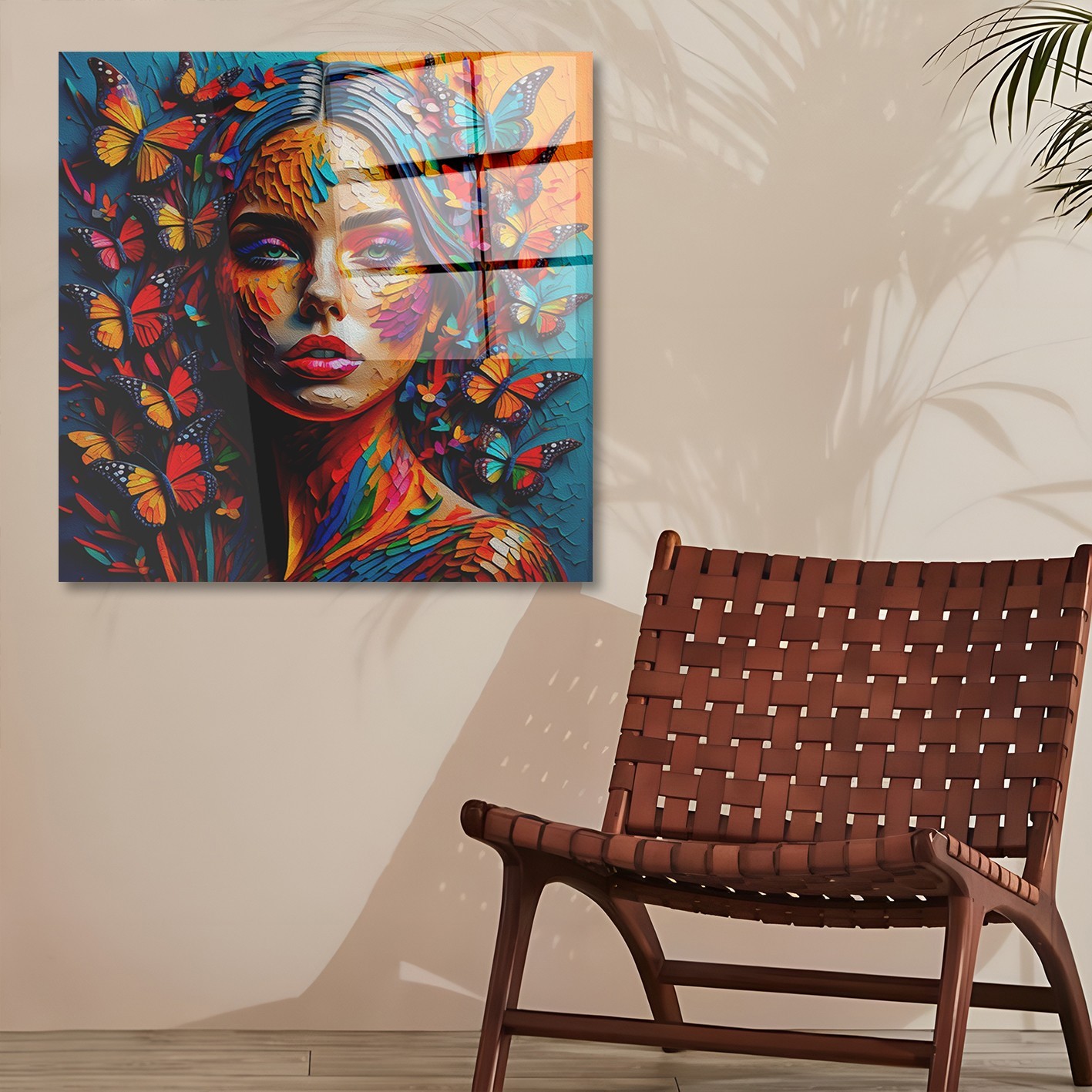 Wallity Slika od kaljenog stakla 70x70cm