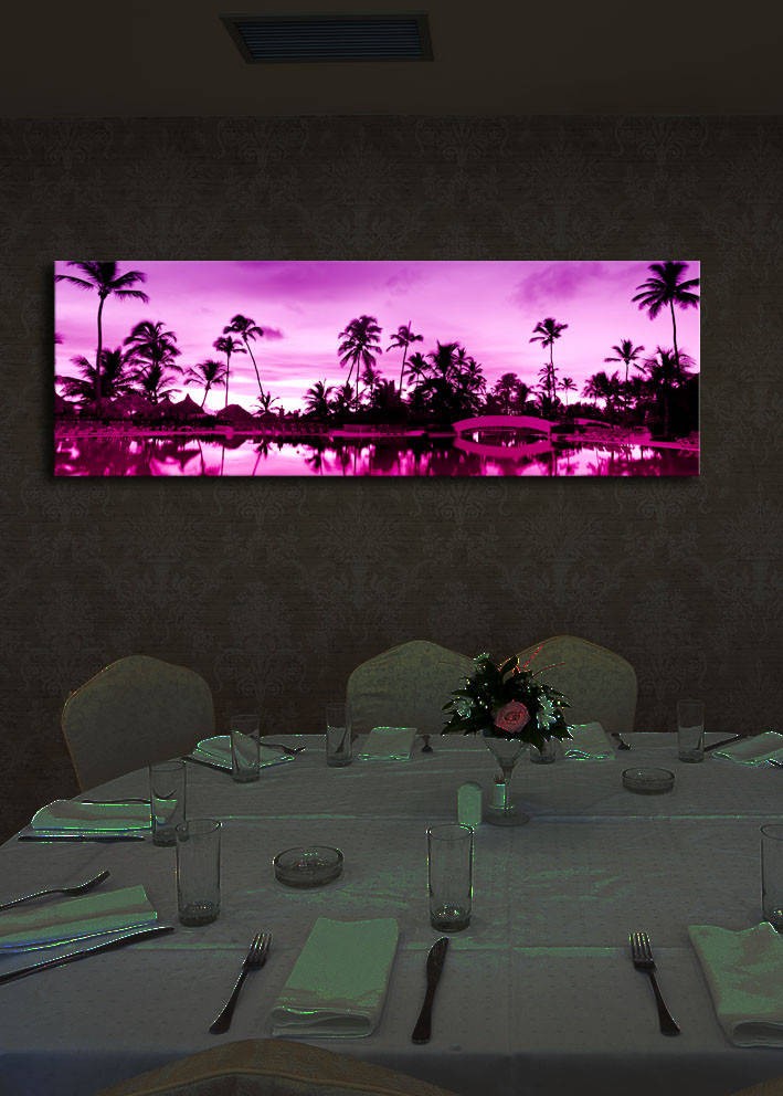 Slika na platnu Wallity sa LED osvetljenjem 30x90cm