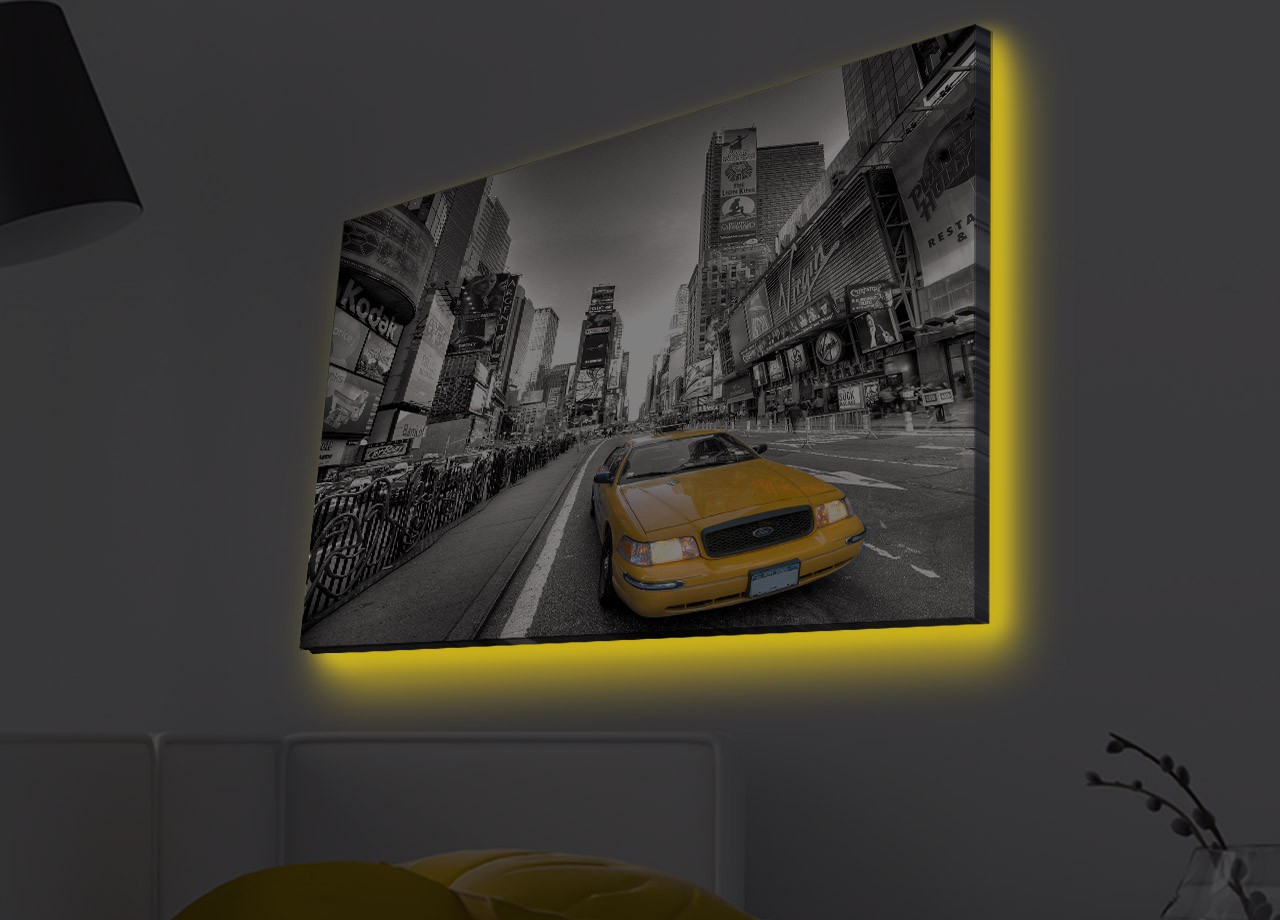 Slika na platnu Wallity sa LED osvetljenjem 45x70cm