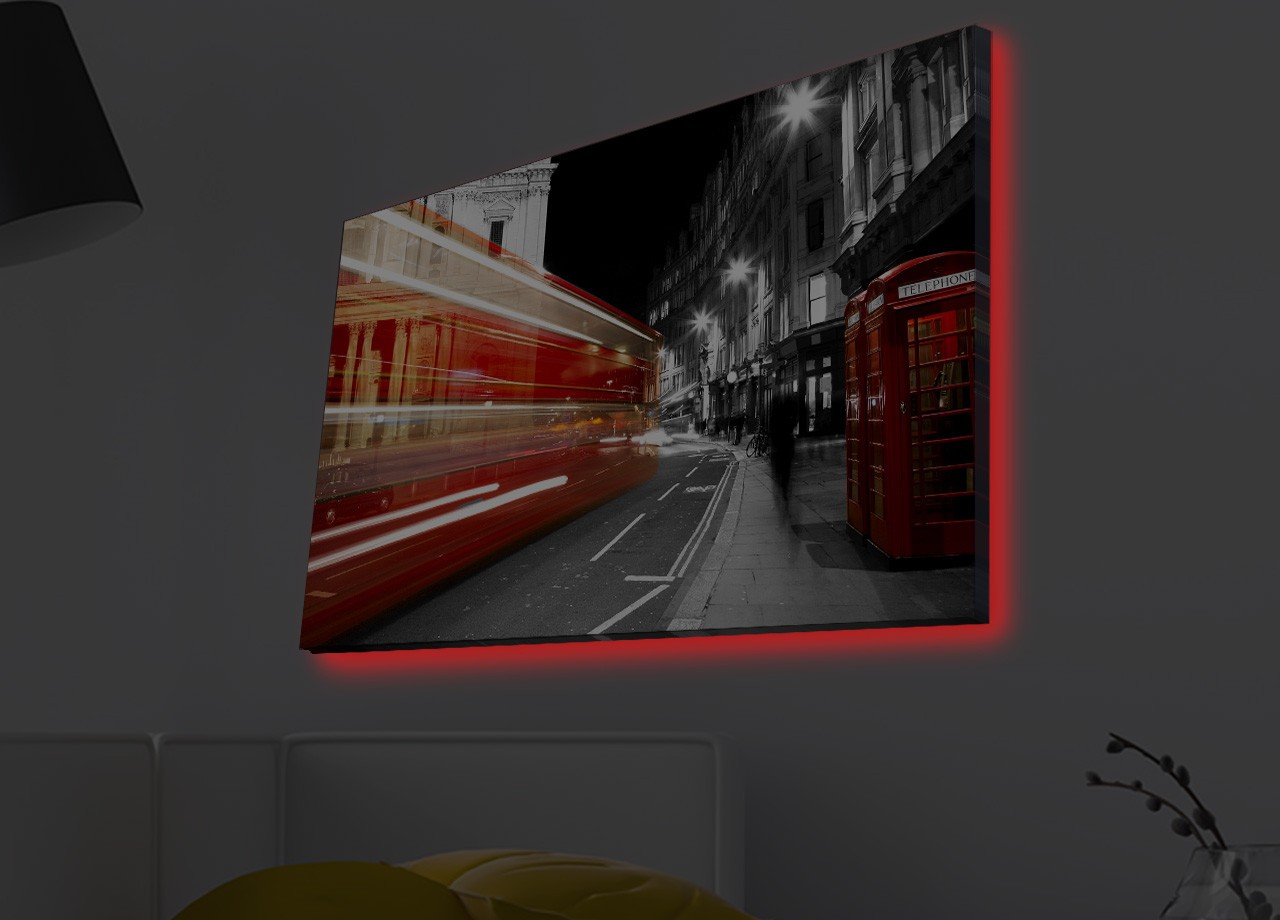 Slika na platnu Wallity sa LED osvetljenjem 45x70cm