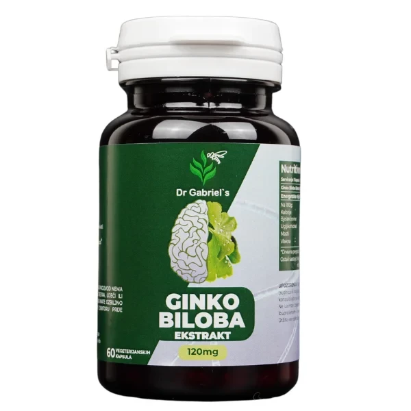 Dr. Gabriel's Ginko biloba – 60 vegetarijanskih kapsula