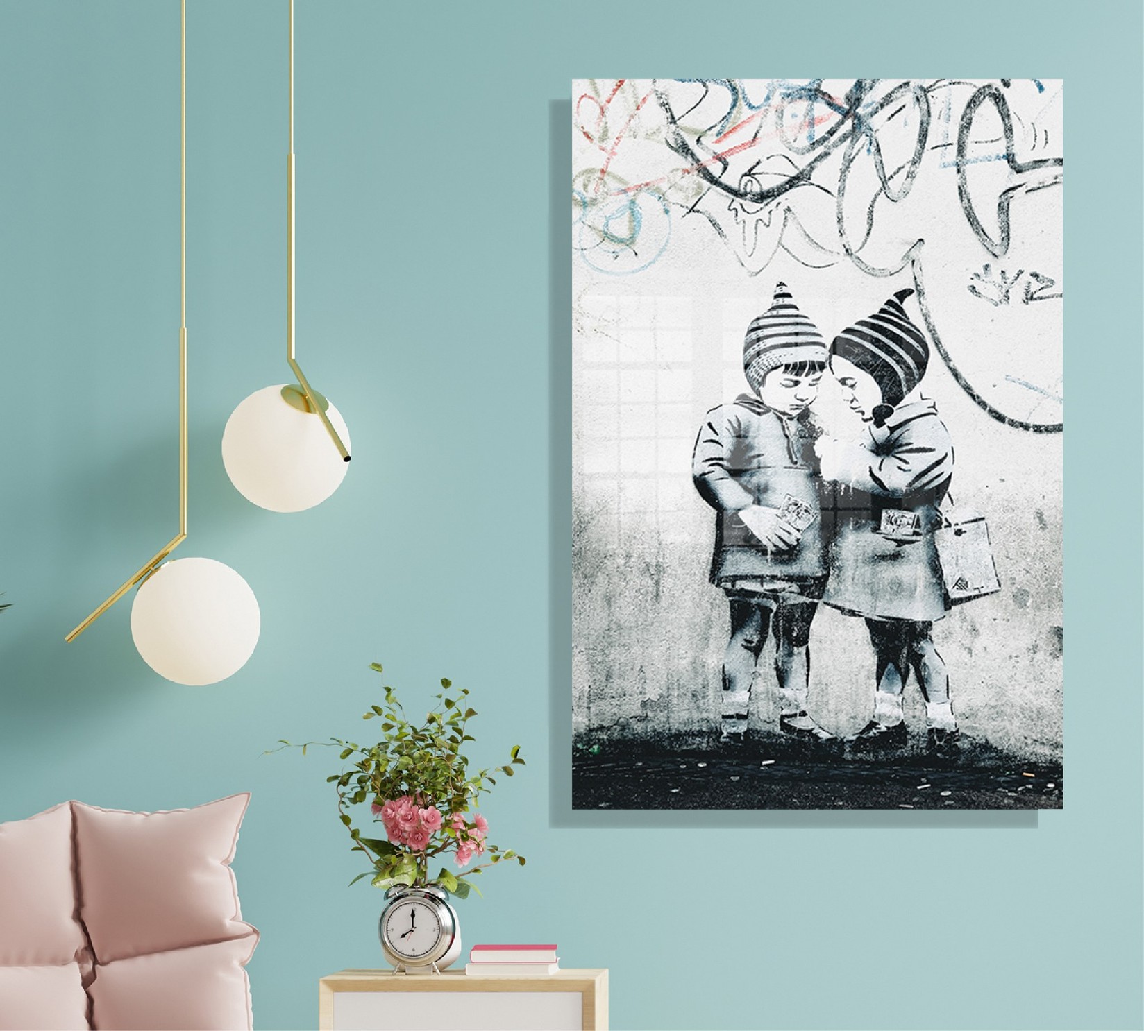 Wallity Slika od kaljenog stakla 30x45cm