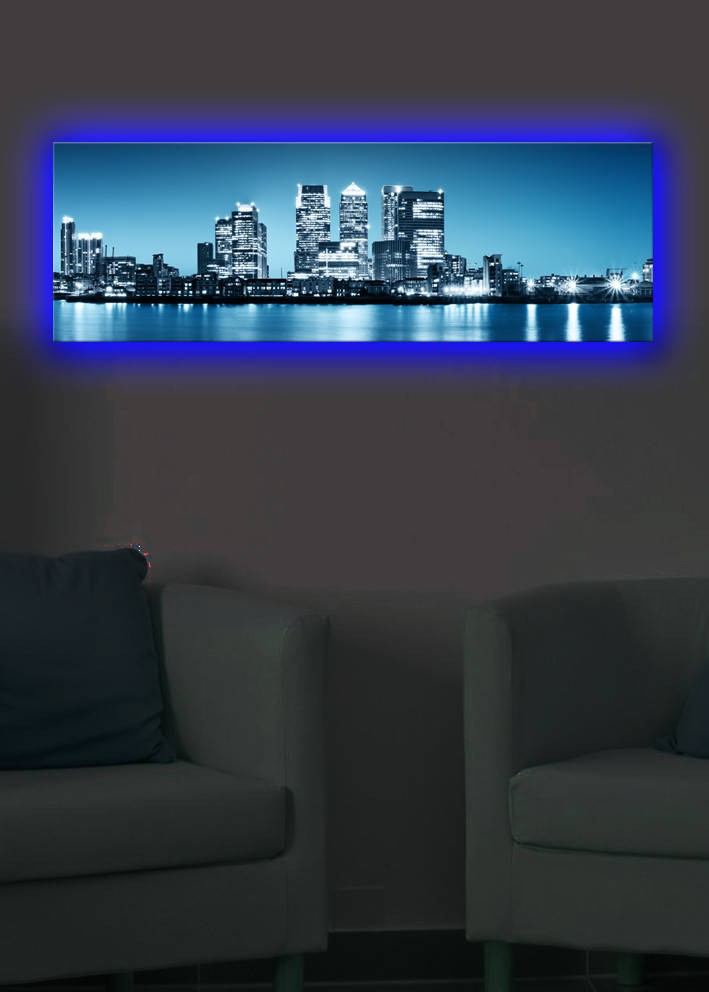 Slika na platnu Wallity sa LED osvetljenjem 30x90cm