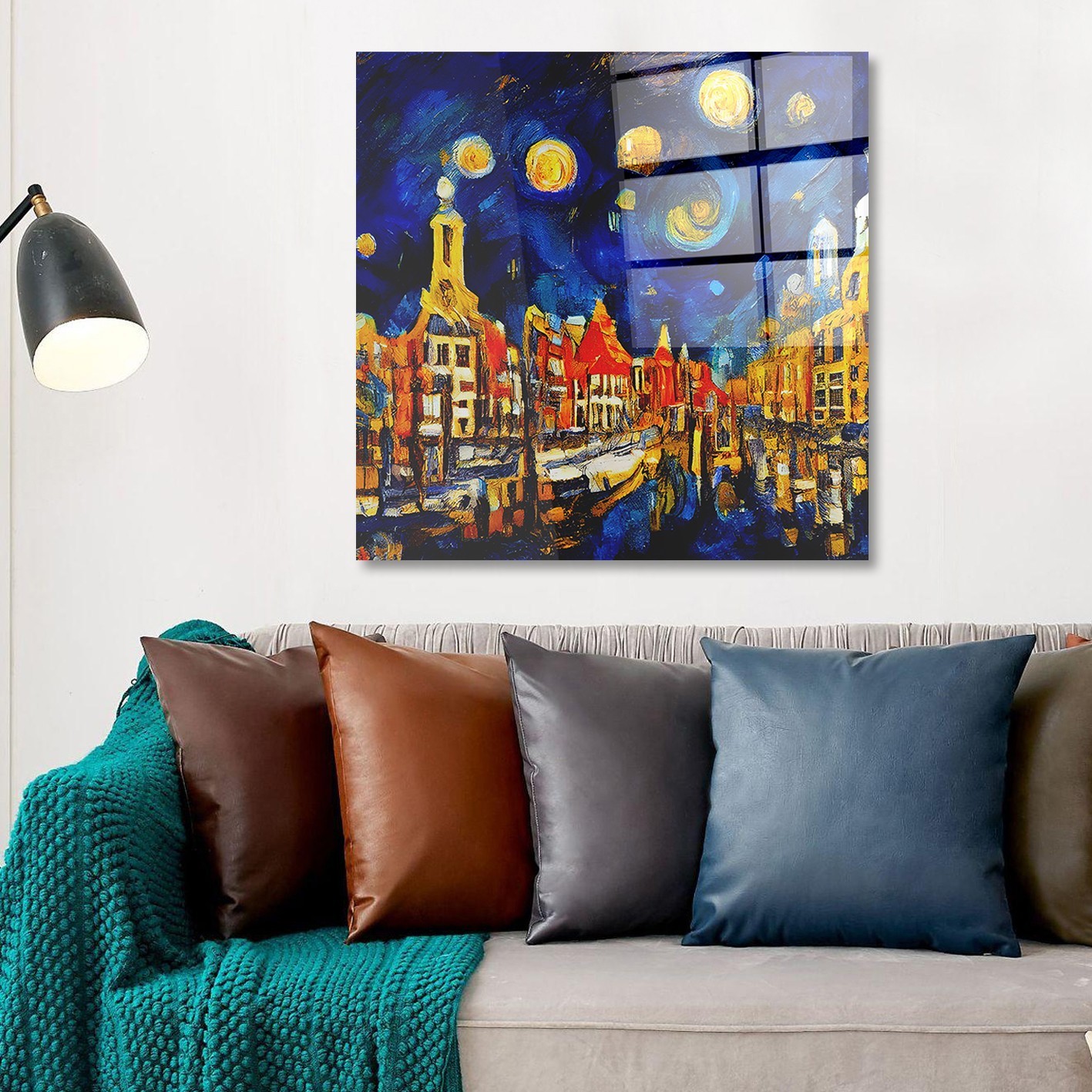 Wallity Slika od kaljenog stakla 70x70cm