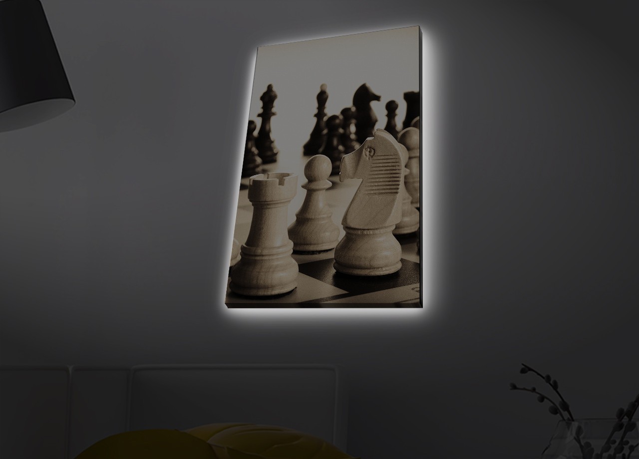 Slika na platnu Wallity sa LED osvetljenjem 45x70cm