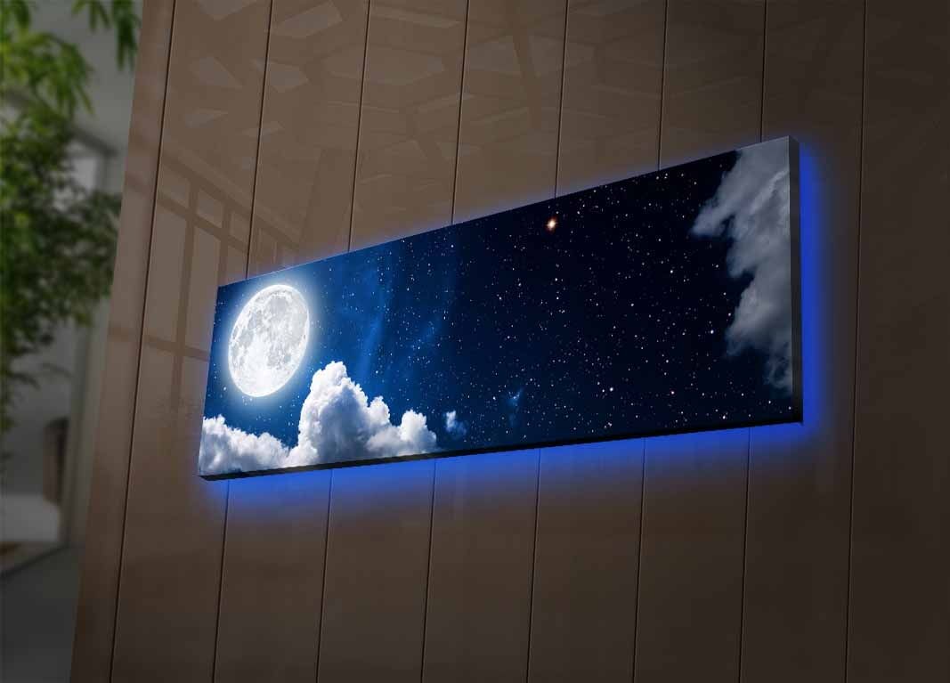 Slika na platnu Wallity sa LED osvetljenjem 30x90cm